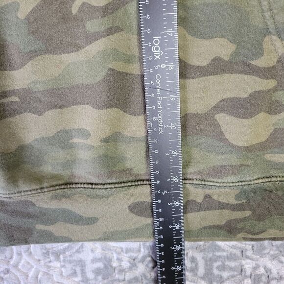 Umpqua Survival Hoodie Mens Medium Green Camo Flag Work Wear Woodland Hunting - Picture 5 of 8